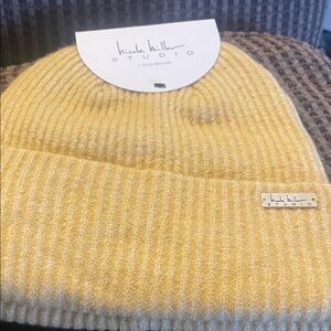 Nicole Miller Mustard Knit Beanie